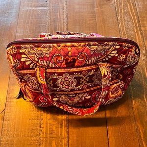 Vera Bradley Medium Size Quilted Fabric Travel Makeup Bag